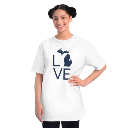 Michigan 'Love' T-Shirt (Thin Sans Font) | Organic Unisex