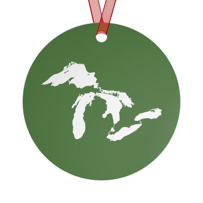 Great Lakes Christmas Ornament | Metal - Pine Green