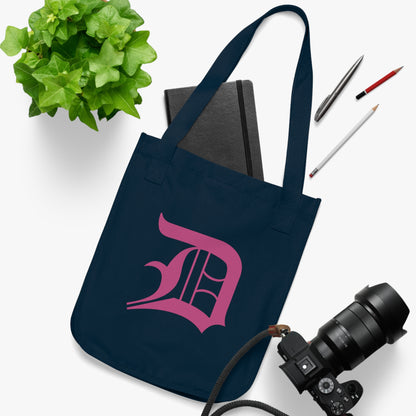 Detroit 'Old English D' Heavy Tote (Apple Blossom Pink)