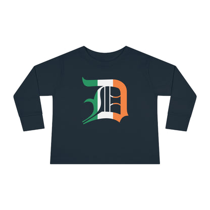 Detroit 'Old English D' T-Shirt (Irish Edition) | Toddler Long Sleeve