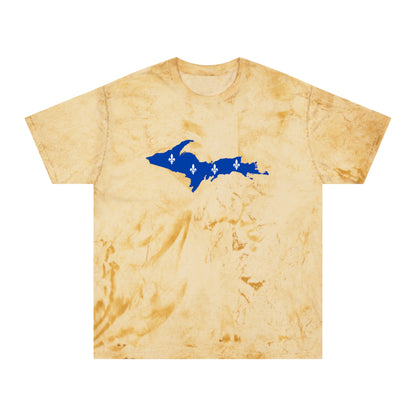 Michigan Upper Peninsula T-Shirt (w/ UP Quebec Flag Outline) | Unisex Color Blast