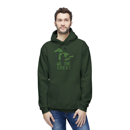 Great Lakes 'We The Great' Ultrapremium Hoodie | Made in USA - Pine Green