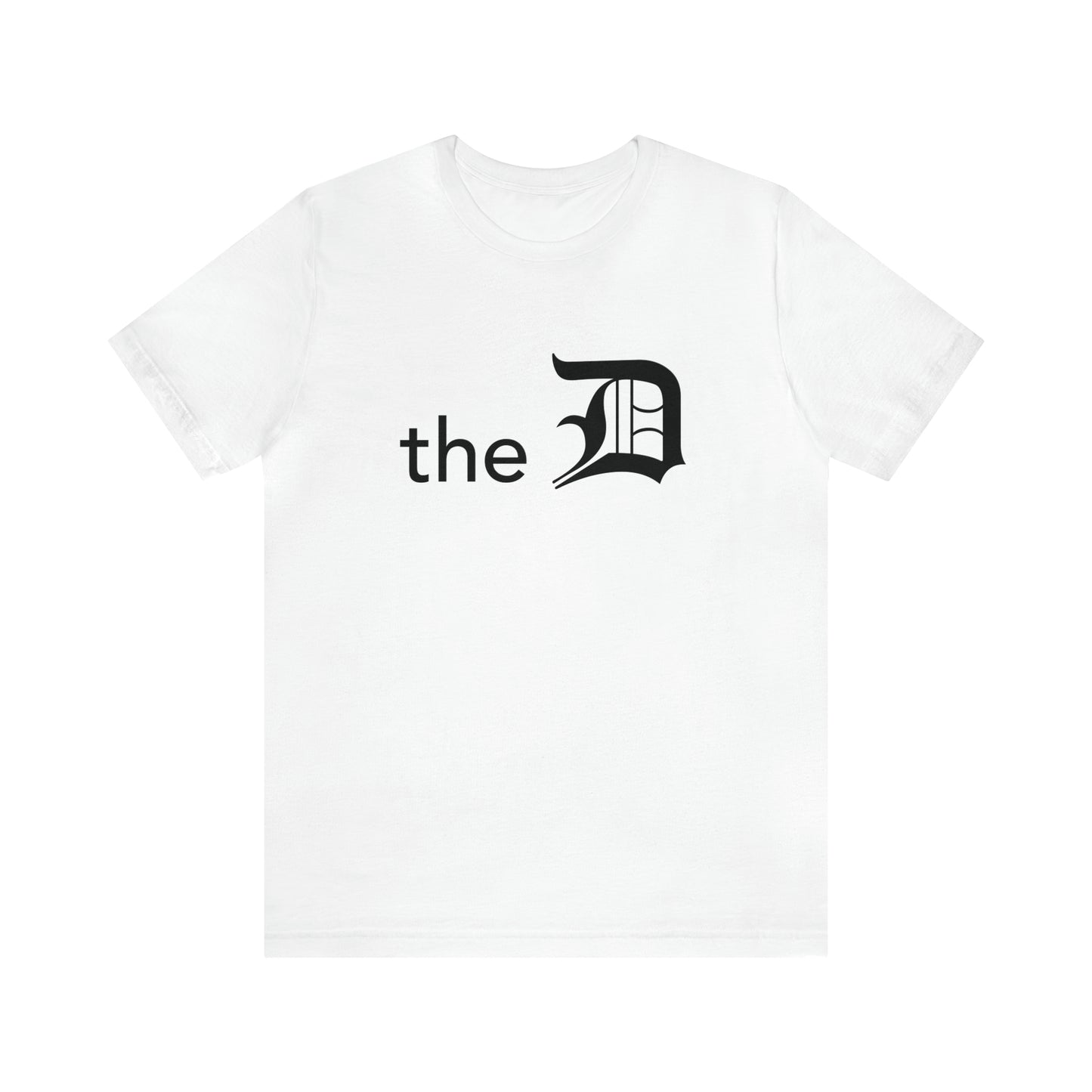 Detroit 'the D' T-Shirt (Black) | Unisex Standard