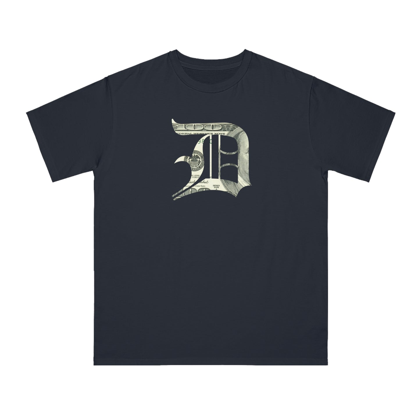 Detroit 'Old English D' T-Shirt (Benjamins Edition) | Unisex Organic