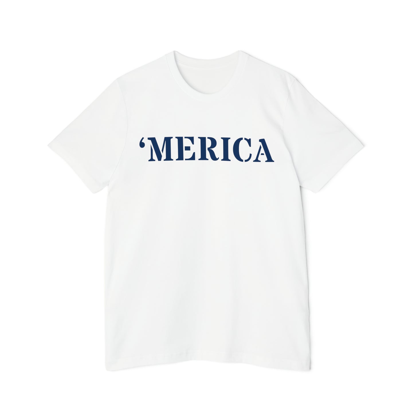 'Merica' T-Shirt (Army Stencil Font) | Made in USA