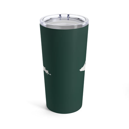 Michigan Upper Peninsula Tumbler (w/ UP Outline) | Laconic Green - 20oz