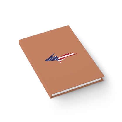 Michigan Upper Peninsula Blank Sketchbook (w/ UP USA Flag) | Copper Color