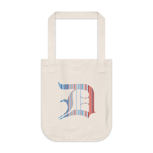 Detroit 'Old English D' Heavy Tote (Climate Stripes Edition)