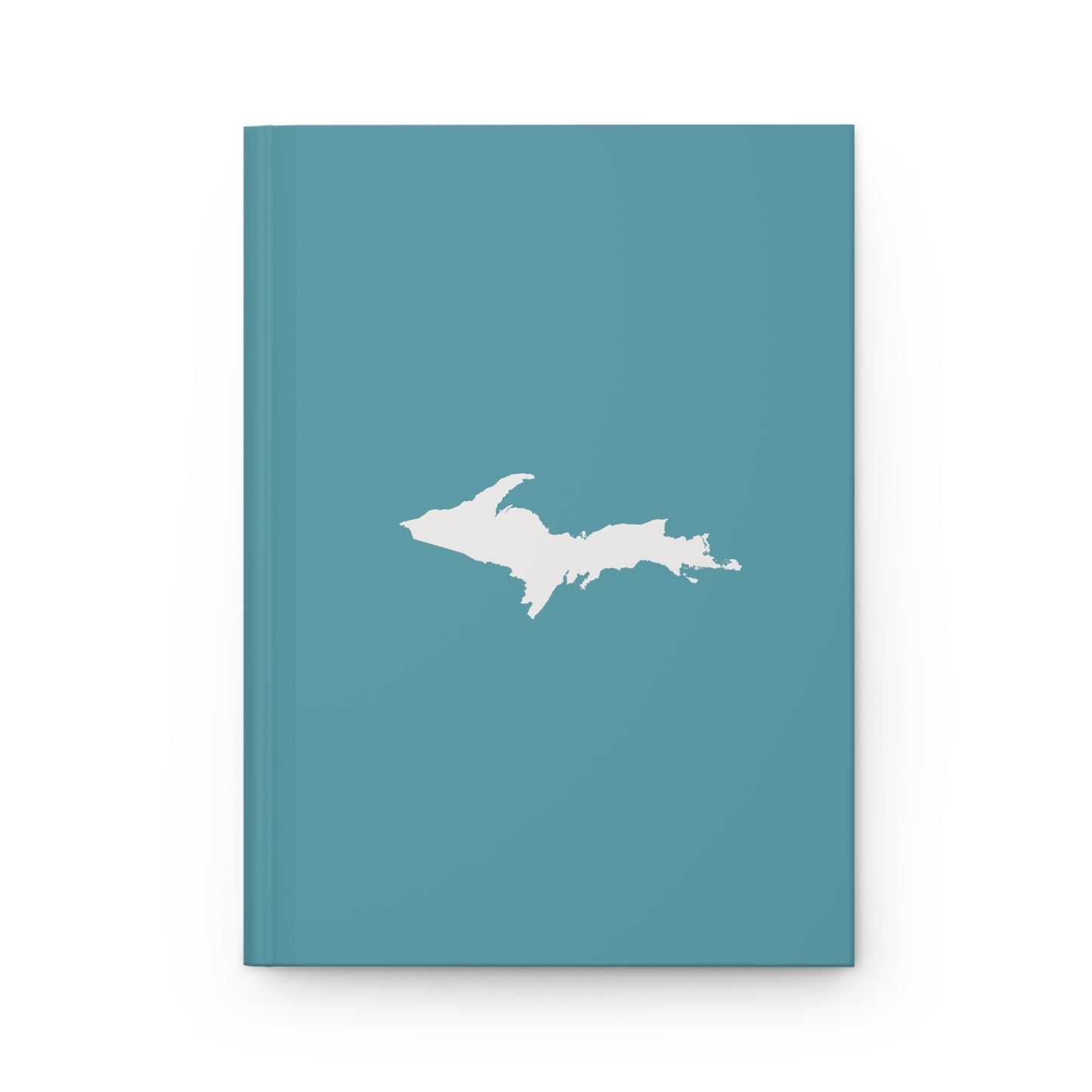 Michigan Upper Peninsula Hardcover Journal (Lake Huron Blue w/ UP Outline) | Ruled - 150pgs