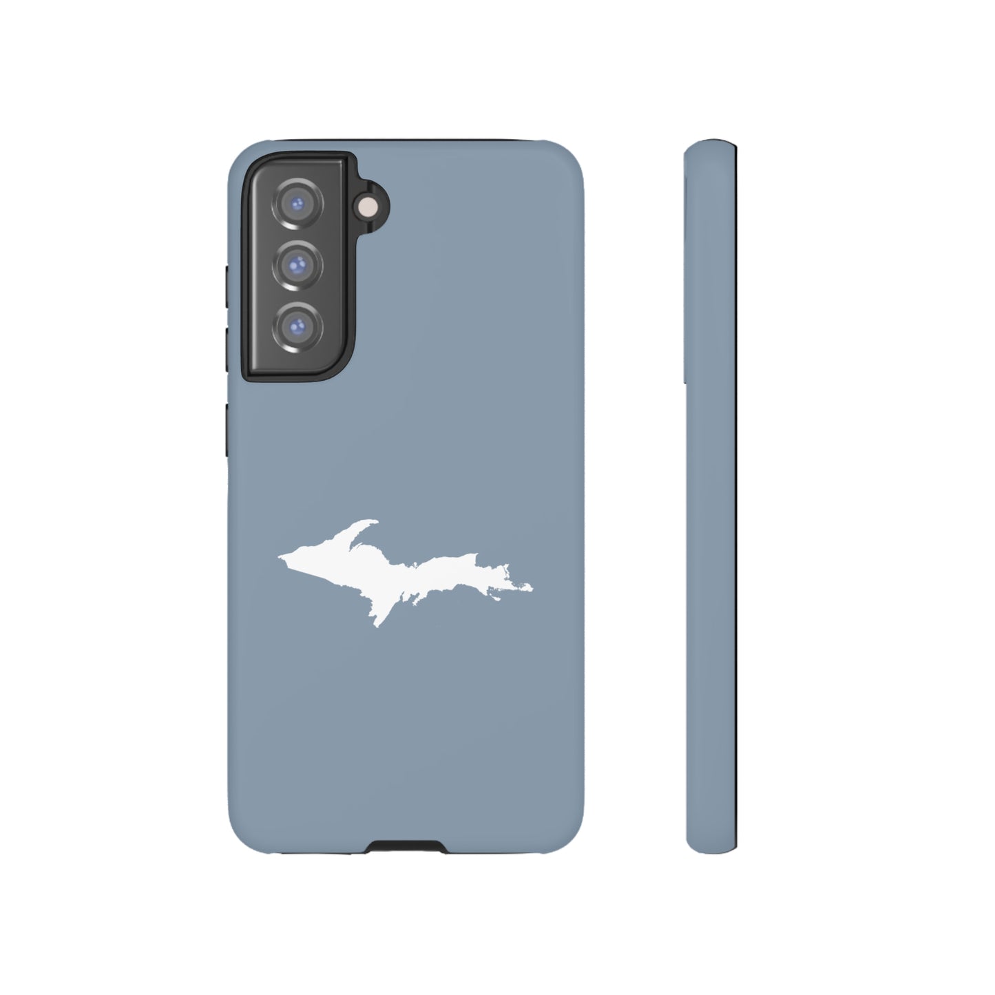 Michigan Upper Peninsula Tough Phone Case (B-24 Liberator Grey w/ UP Outline) | Samsung & Pixel Android