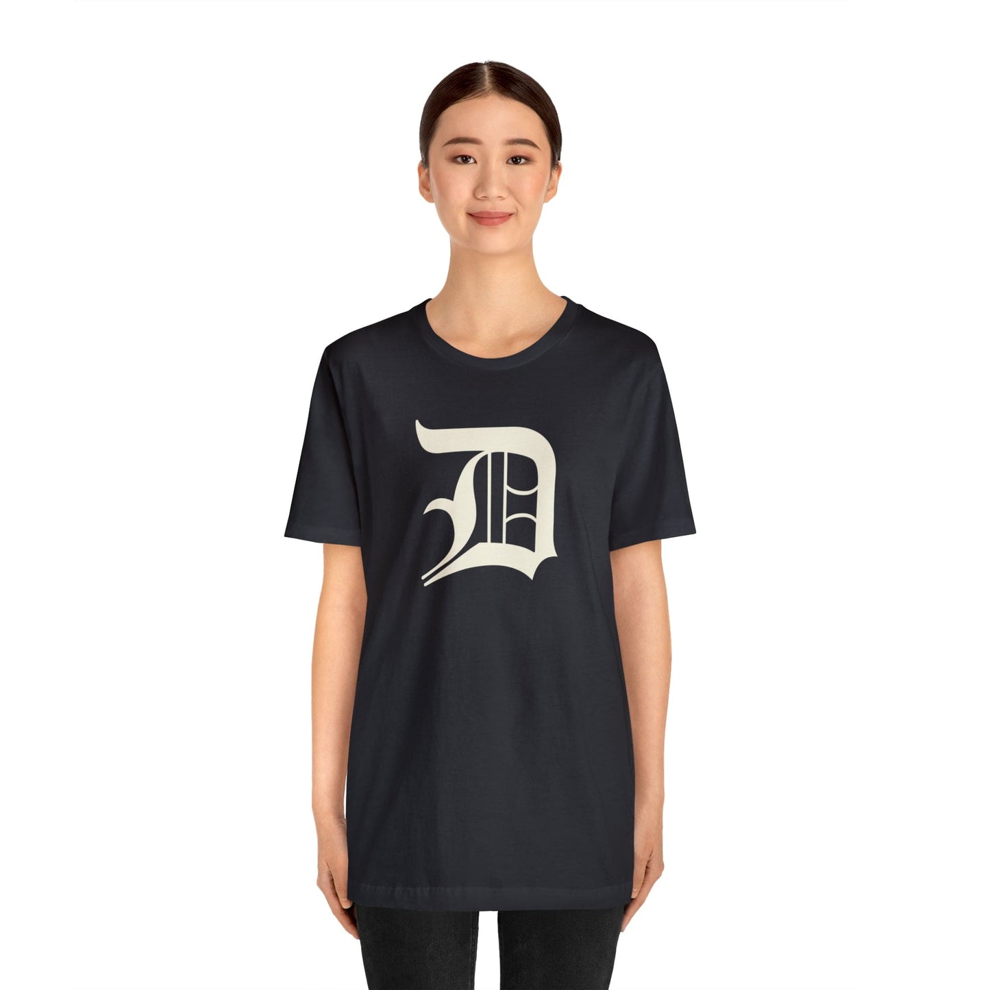 Detroit 'Old English D' T-Shirt (Ivory White) | Unisex Standard