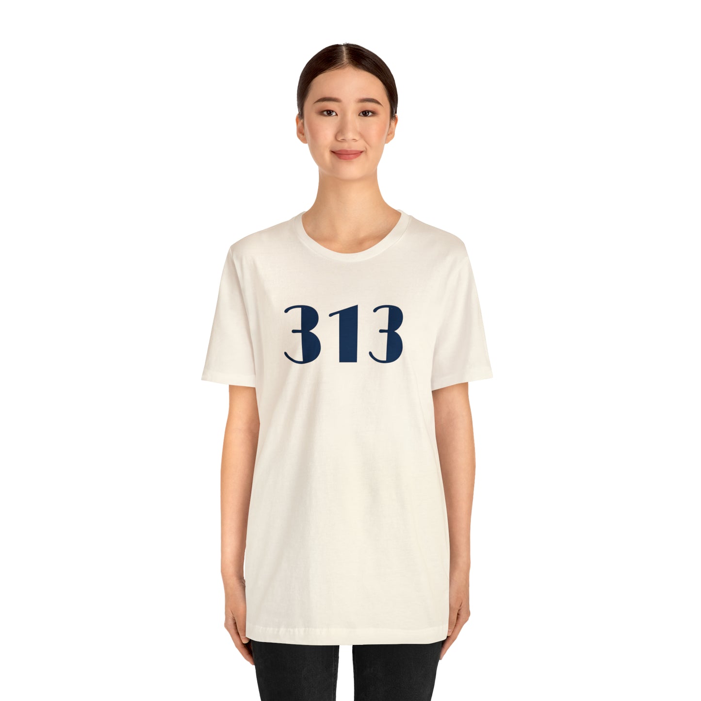 Detroit '313' T-Shirt (Art Deco Font) | Unisex Standard Fit