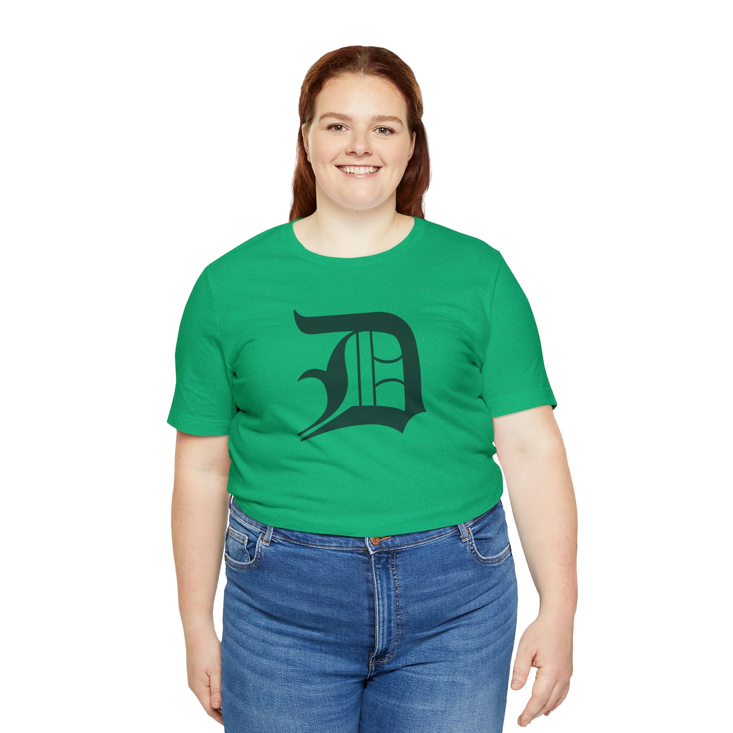 Detroit 'Old English D' T-Shirt (Laconic Green) | Unisex Standard