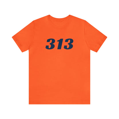 Detroit '313' T-Shirt (Racing Font) | Unisex Standard Fit