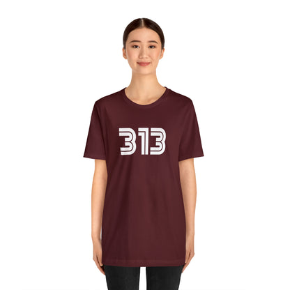 Detroit '313' T-Shirt (1970s Audiophile Font) | Unisex Standard Fit