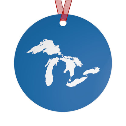 Great Lakes Christmas Ornament | Metal - Azure