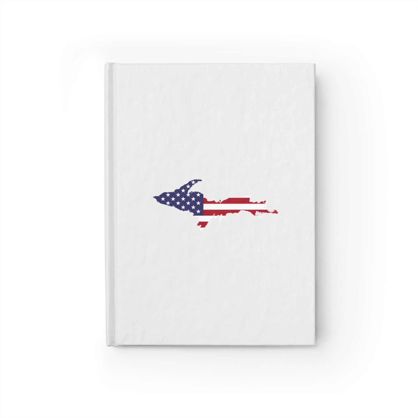 Michigan Upper Peninsula Blank Sketchbook (w/ UP USA Flag) | Birch Bark White