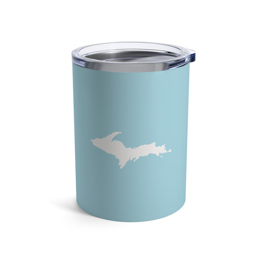 Michigan Upper Peninsula Tumbler (w/ UP Outline) | '58 Caddie Blue - 10oz