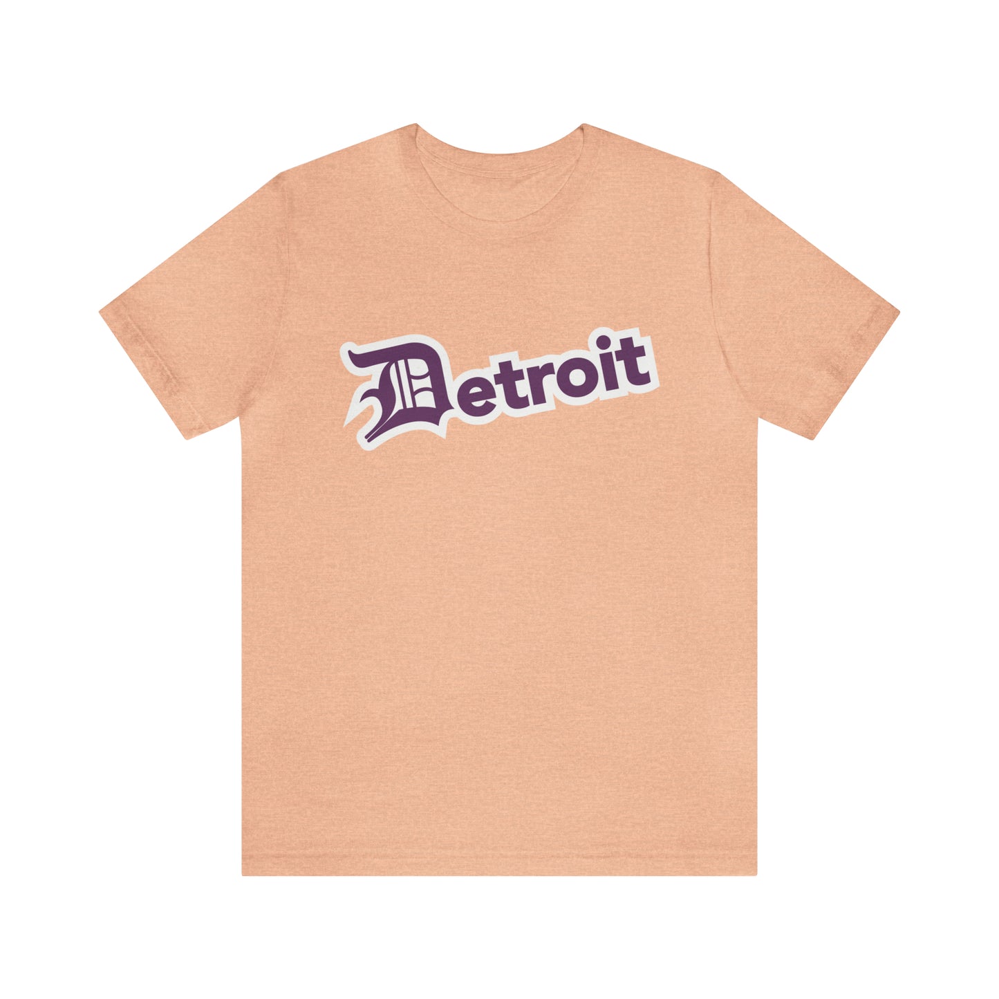 'Detroit' T-Shirt (Plum w/ Old English 'D') | Unisex Standard