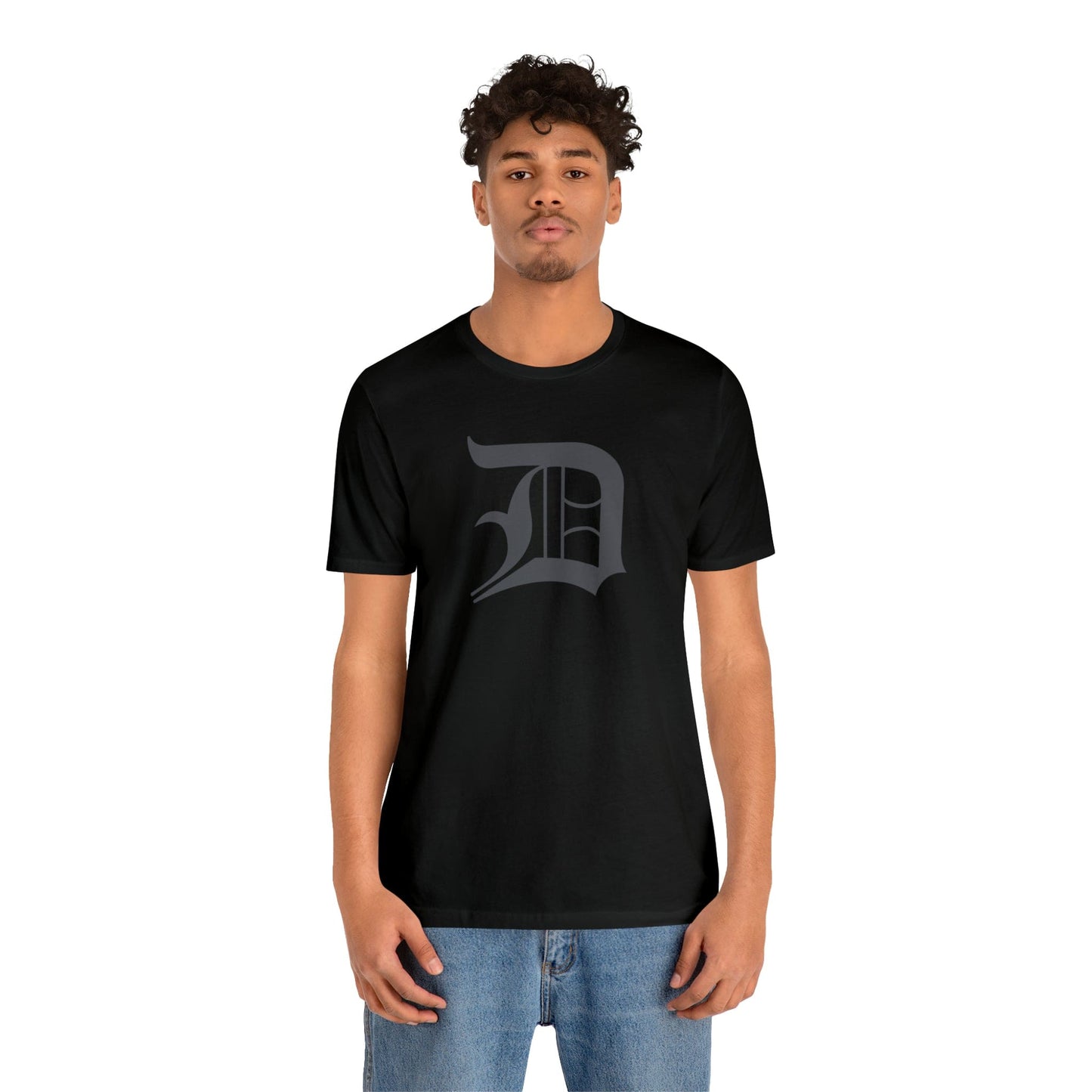 Detroit 'Old English D' T-Shirt (Iron Ore Grey) | Unisex Standard