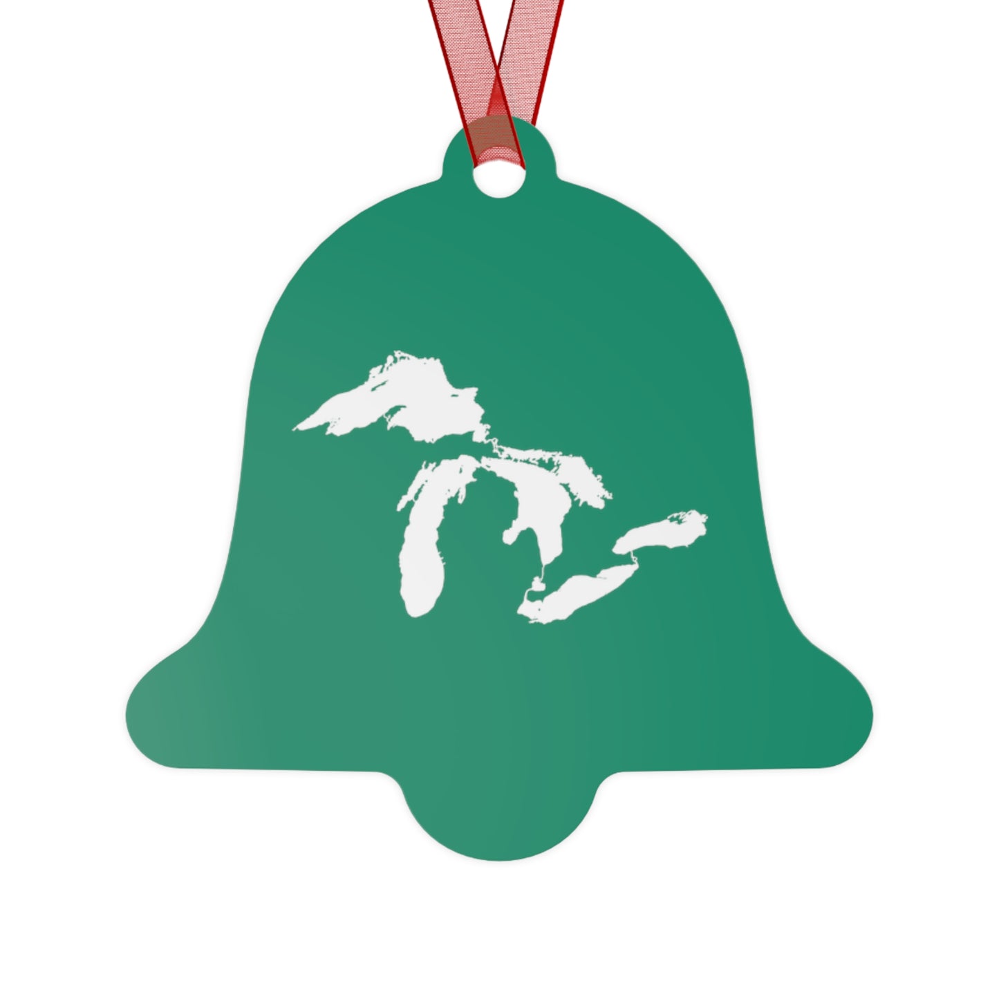 Great Lakes Christmas Ornament | Metal - Emerald Green