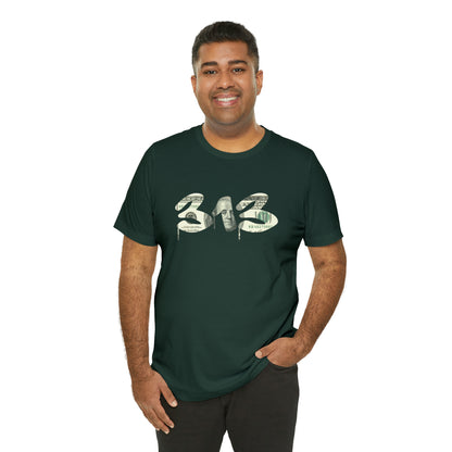 Detroit '313' T-Shirt (Benjamins Edition) | Unisex Standard