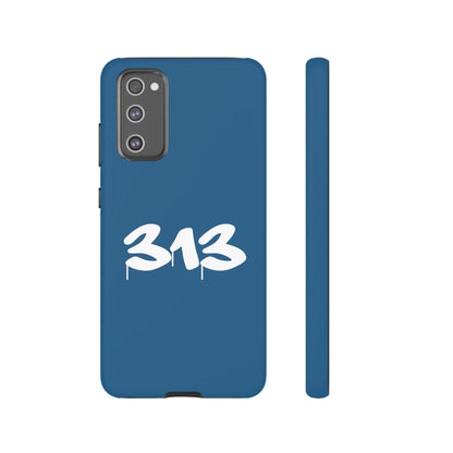 Detroit '313' Tough Phone Case (Blueberry Tag Font) | Samsung & Pixel Android