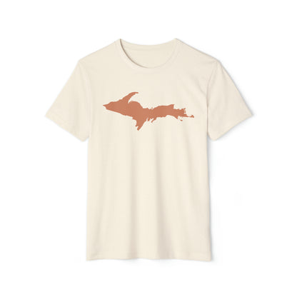 Michigan Upper Peninsula T-Shirt (w/ Copper UP Outline) | Unisex Recycled Organic