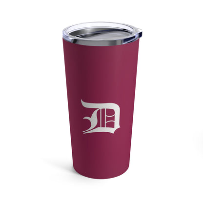 Detroit 'Old English D' Tumbler | Ruby Red - 20oz