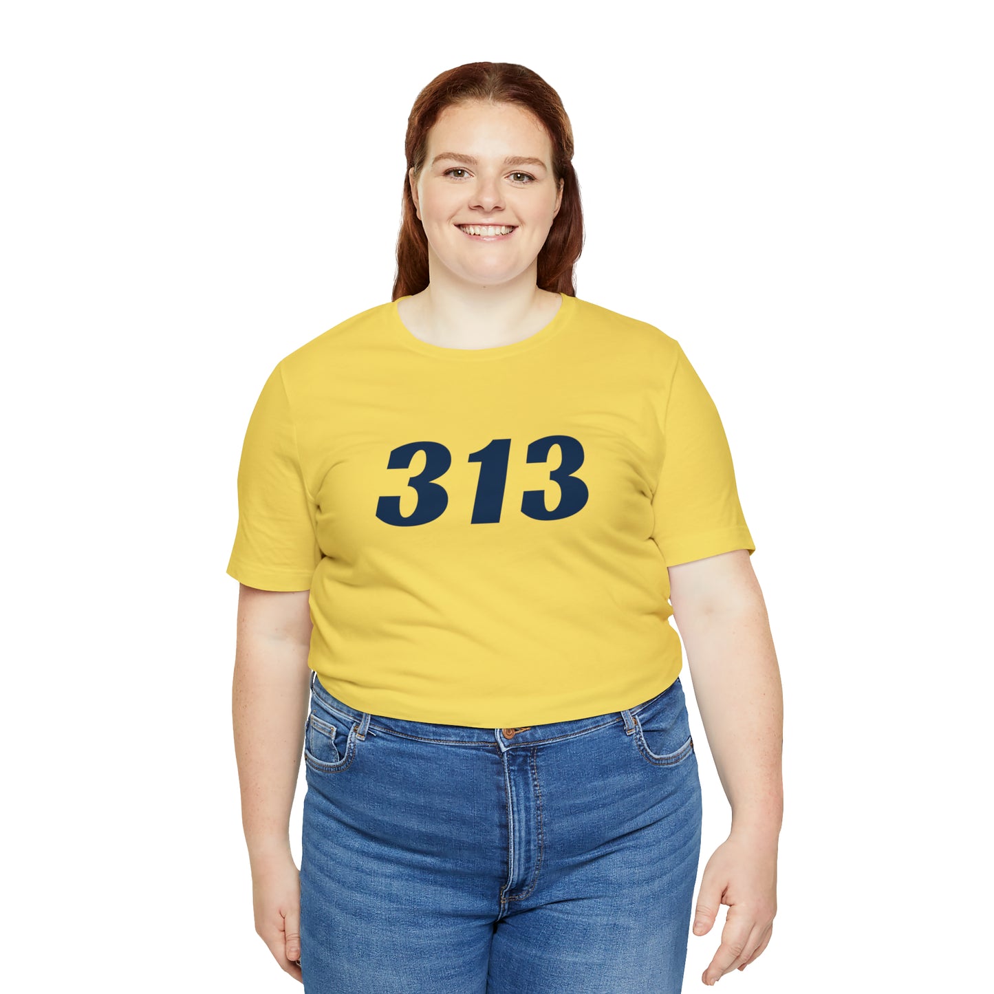 Detroit '313' T-Shirt (Racing Font) | Unisex Standard Fit