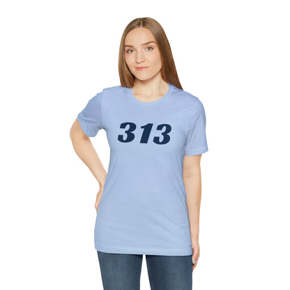 Detroit '313' T-Shirt (Racing Font) | Unisex Standard Fit