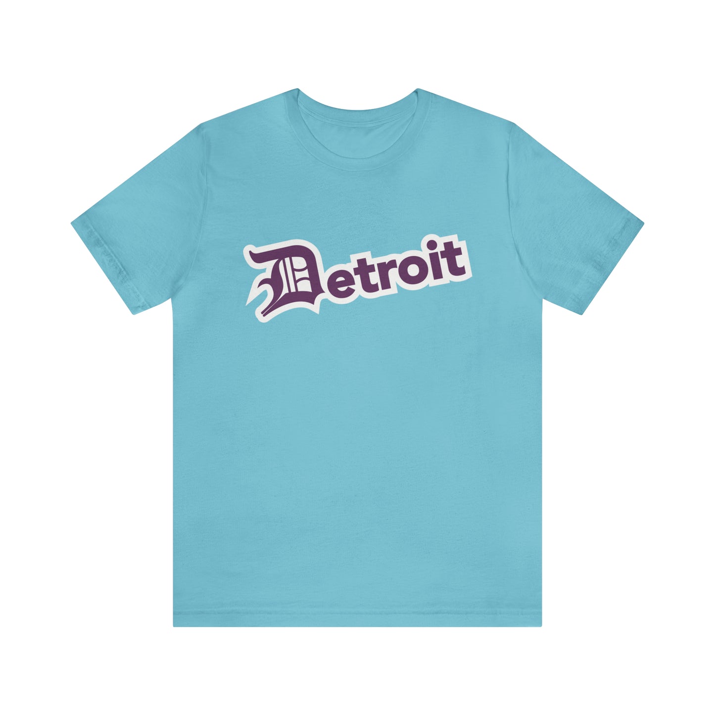 'Detroit' T-Shirt (Plum w/ Old English 'D') | Unisex Standard