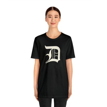 Detroit 'Old English D' T-Shirt (Ivory White) | Unisex Standard