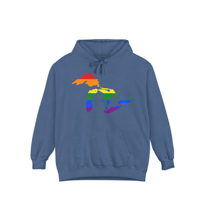 Great Lakes Hoodie (Rainbow Pride Edition) | Unisex Garment-Dyed