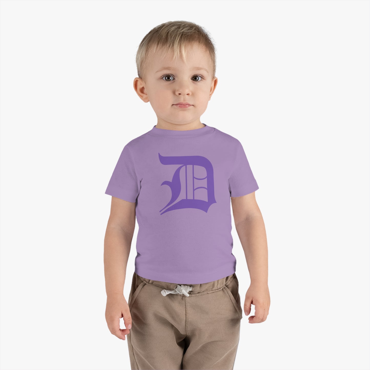 Detroit 'Old English D' Infant T-Shirt (Lake Iris) | Short Sleeve