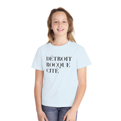 'Détroit Rocque Cité' T-Shirt | Youth Garment-Dyed