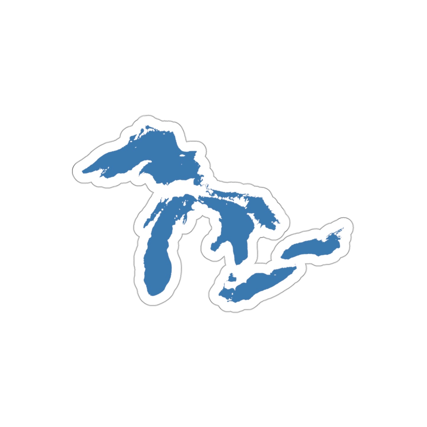 Great Lakes Die Cut Stickers (Superior Blue) | Indoor/Outdoor