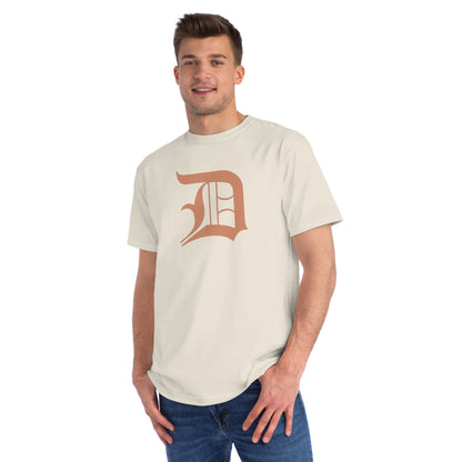 Detroit 'Old English D' T-Shirt (Copper Color) | Unisex Organic