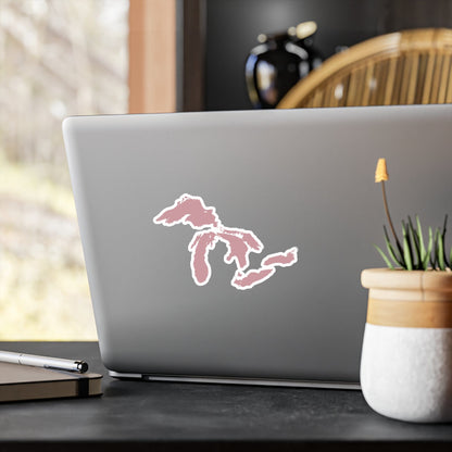 Great Lakes Kiss-Cut Windshield Decal | Cherry Blossom Pink