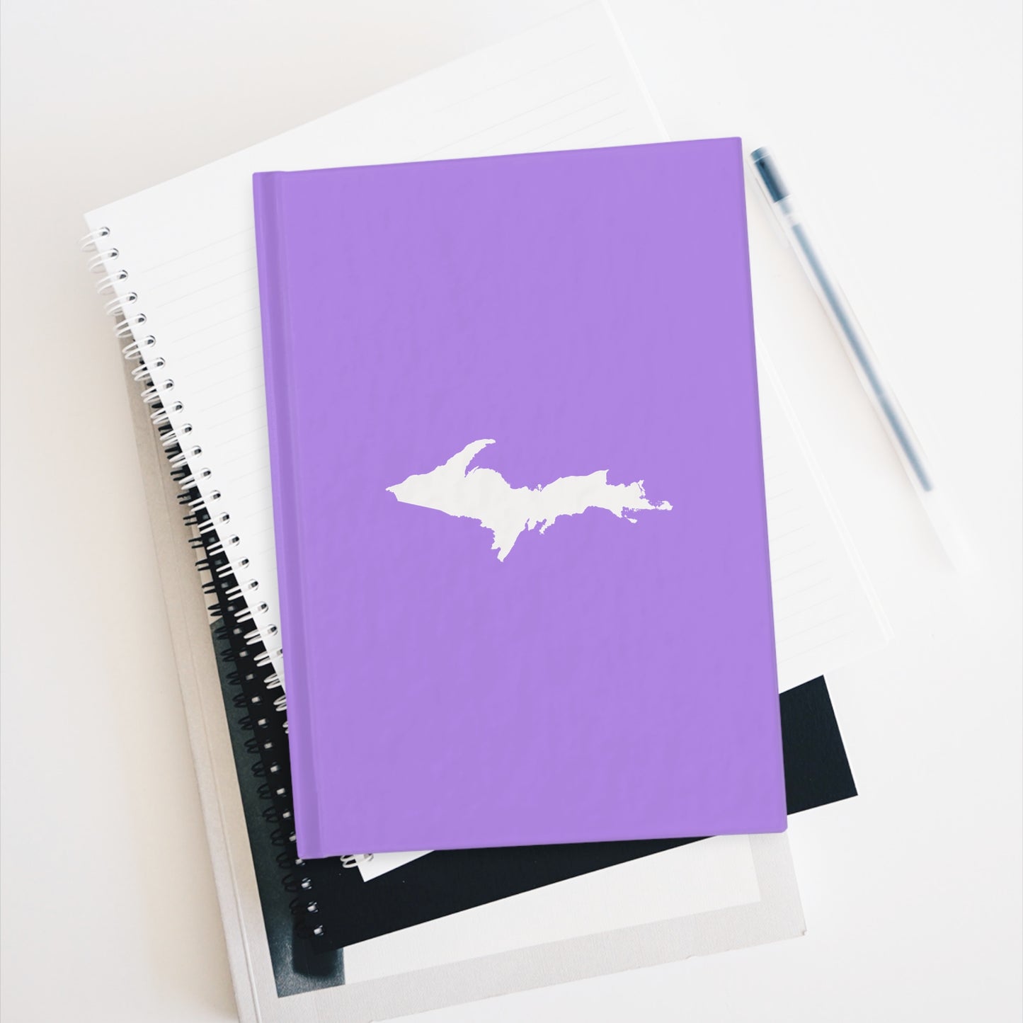 Michigan Upper Peninsula Blank Sketchbook (w/ UP Outline) | Lavender