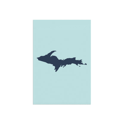 Michigan Upper Peninsula Home & Garden Flag (w/ UP Outline) | Cyan