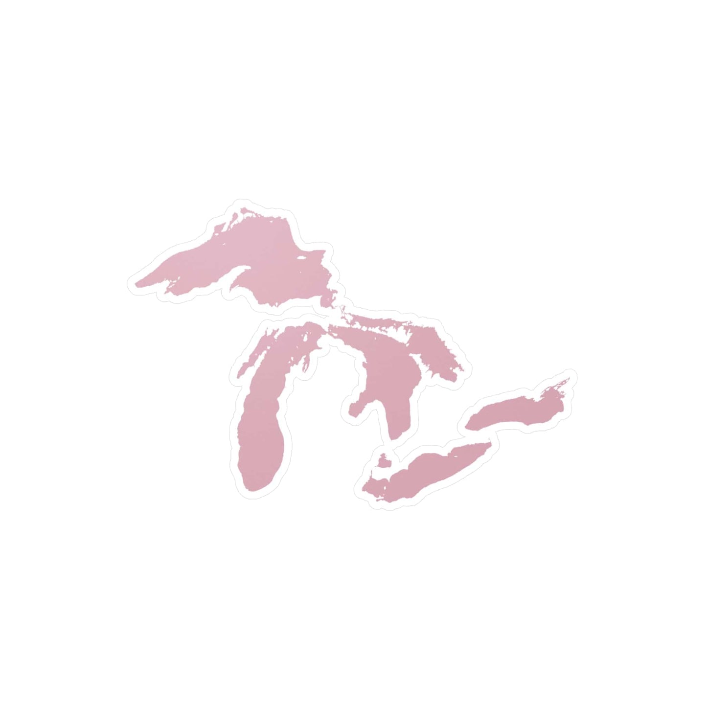 Great Lakes Kiss-Cut Windshield Decal | French Pink