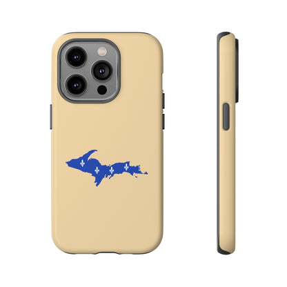 Michigan Upper Peninsula Tough Phone Case (Maple Color w/ UP Quebec Flag Outline) | Apple iPhone