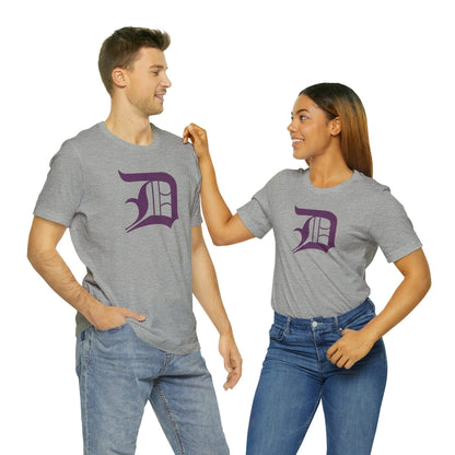 Detroit 'Old English D' T-Shirt (Plum) | Unisex Standard