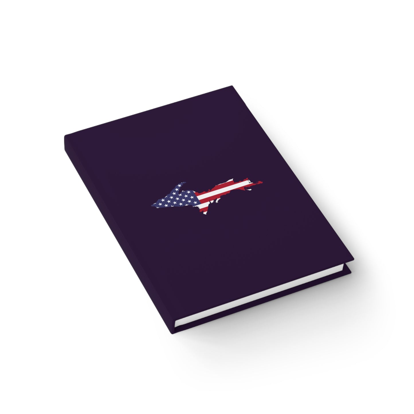 Michigan Upper Peninsula Blank Sketchbook (w/ UP USA Flag) | Blackcurrant