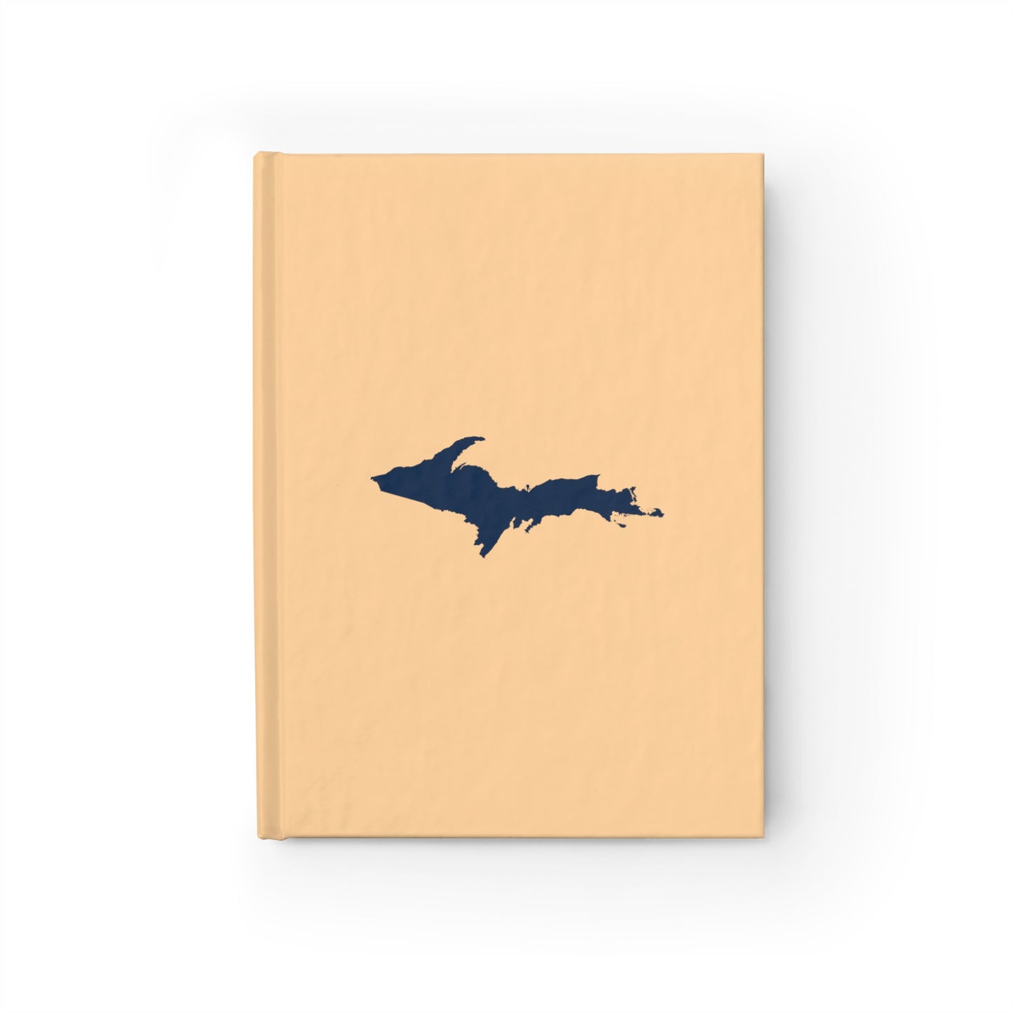 Michigan Upper Peninsula Blank Sketchbook (w/ UP Outline) | Pale Apricot