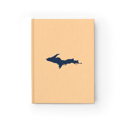 Michigan Upper Peninsula Blank Sketchbook (w/ UP Outline) | Pale Apricot