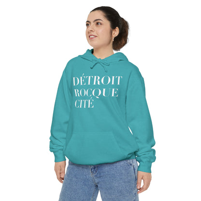 'Détroit Rocque Cité' Hoodie | Unisex Garment-Dyed