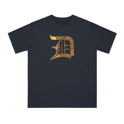 Detroit 'Old English D' T-Shirt (Gold Bullion Edition) | Unisex Organic