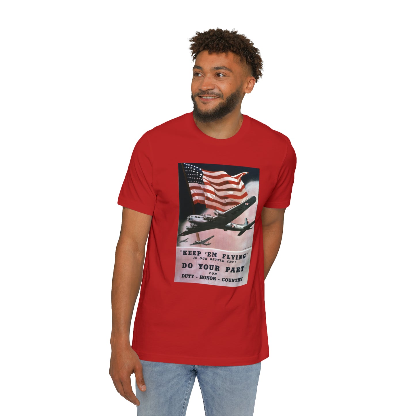 'Keep 'Em Flying' Poster T-Shirt (Smith, 1942) | Made in USA